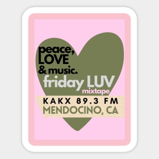 Friday LUV 1 Sticker